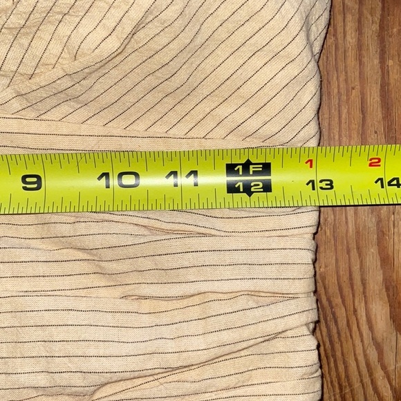 Zara Cut Out Striped Cotton Crop Top with Spaghetti Straps. XS - Picture 9 of 10